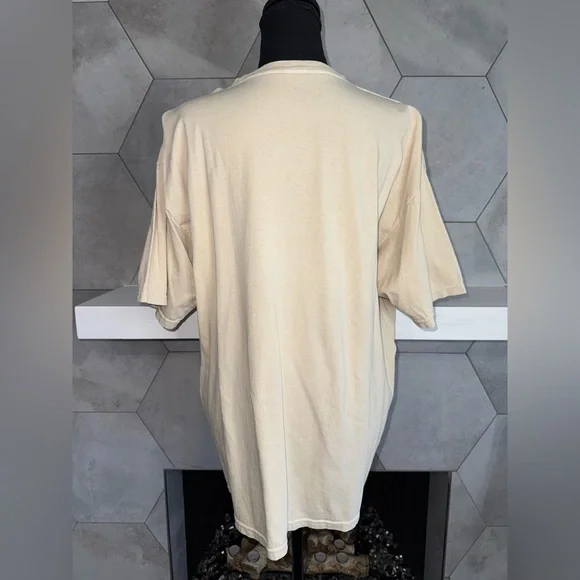 Pepsi 🌈 Groovy Rainbow and Cream Oversized Graphic Tee Women's Size XL Like New! - Picture 3 of 11